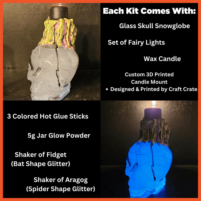 Spooky Skull Centerpiece Craft Kit | Bundle from The Glitter Guy