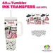 Spooky Summer | 40oz Tumbler Wrap - Ink Transfers | UVDTF from The Glitter Guy