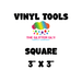 Square - Multiple Size Vinyl Cutting Template | from The Glitter Guy