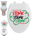 Stink Stank Stunk Funny Toilet Decal – Premium Ink Transfer Bathroom Sticker | from The Glitter Guy