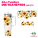 Sunflowers | 40oz Tumbler Wrap - Ink Transfers | UVDTF from The Glitter Guy