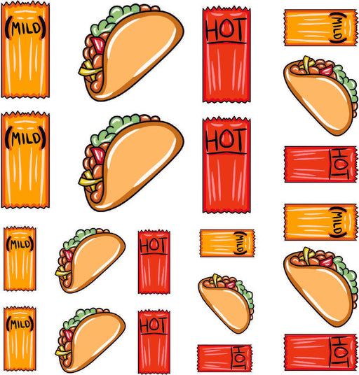Tacos & Sauce - Premade Gang Sheet | Gang Sheet from The Glitter Guy