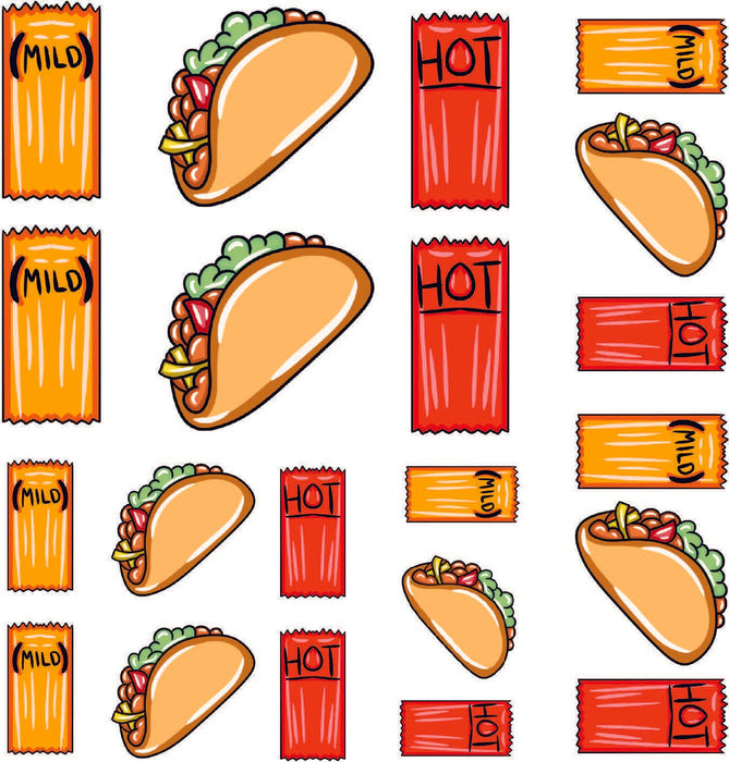 Tacos & Sauce - Premade Gang Sheet | Gang Sheet from The Glitter Guy