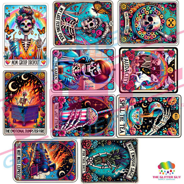 Tarot Cards - Premade Gang Sheet | Gang Sheet from The Glitter Guy