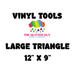 Triangle Vinyl Cutting Template – 12” x 9” – Acrylic Vinyl Cutter Tool for Tumblers & Craft Projects | from The Glitter Guy
