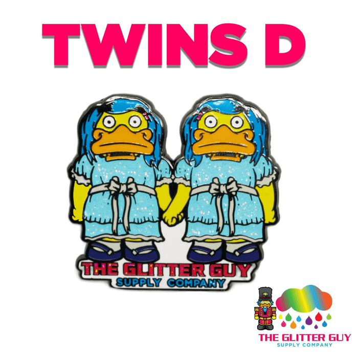 Twins D Enamel Pin | Accessory from The Glitter Guy