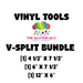 V - Split Bundle (3) - Vinyl Cutting Templates | from The Glitter Guy