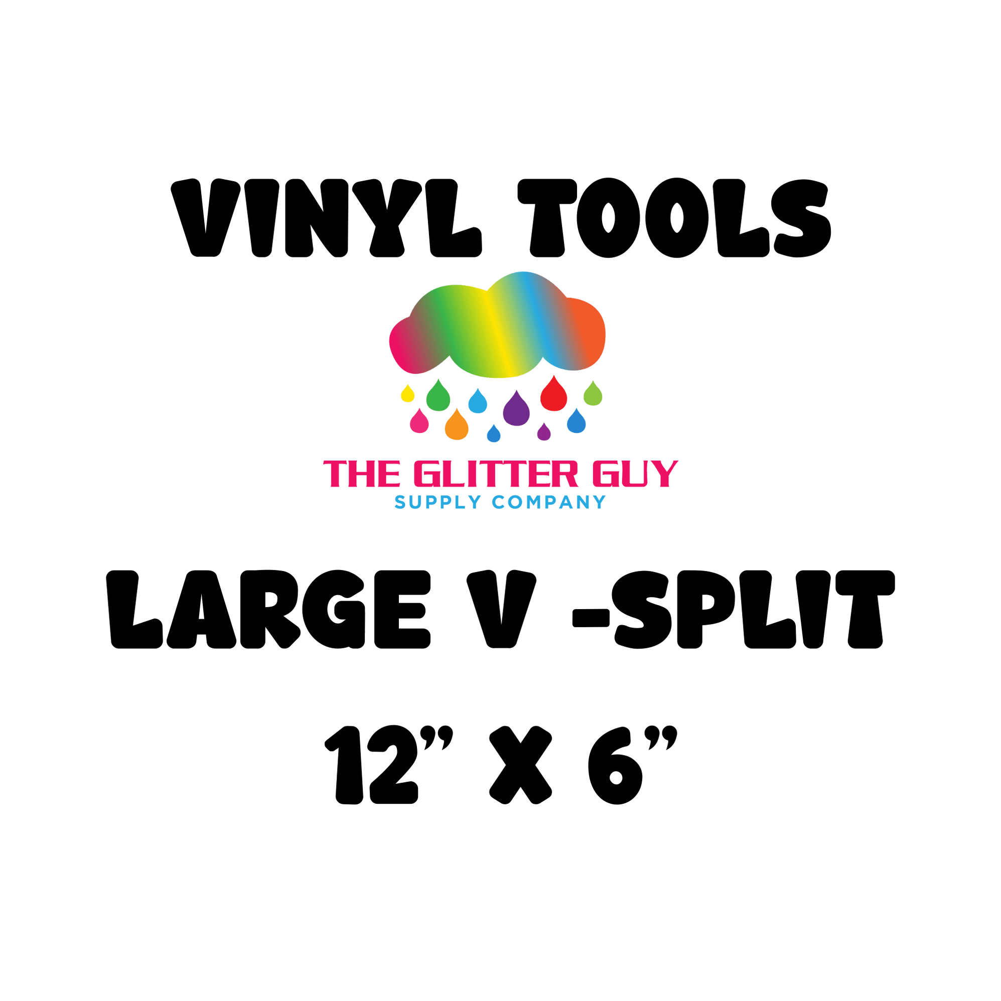 V-Split Triangle Vinyl Cutting Tool – 12” x 6” – Perfect for Split Des ...