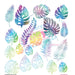 Watercolor Tropical Leaves - Premade Gang Sheet | Gang Sheet from The Glitter Guy
