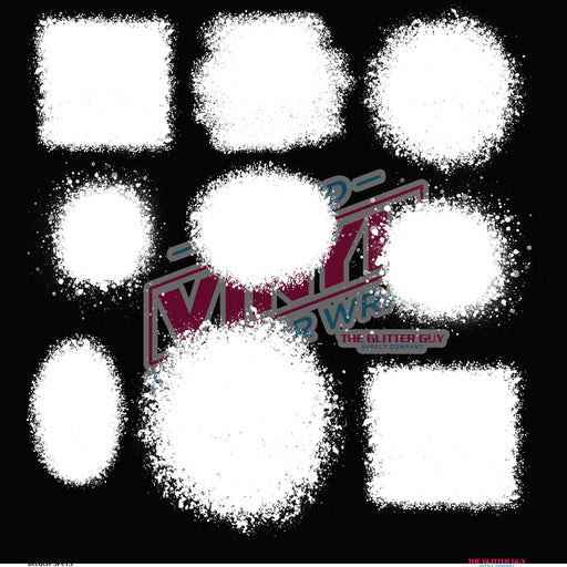 White Bleach Spots - Premade Gang Sheet | Gang Sheet from The Glitter Guy