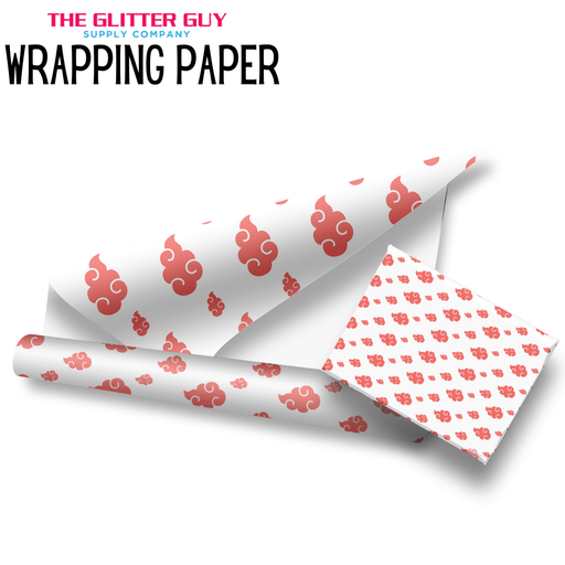 Wrapping Paper - Akatsuki Clouds | Printed Vinyl from The Glitter Guy