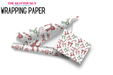 Wrapping Paper - Candy Canes & Bows | Printed Vinyl from The Glitter Guy