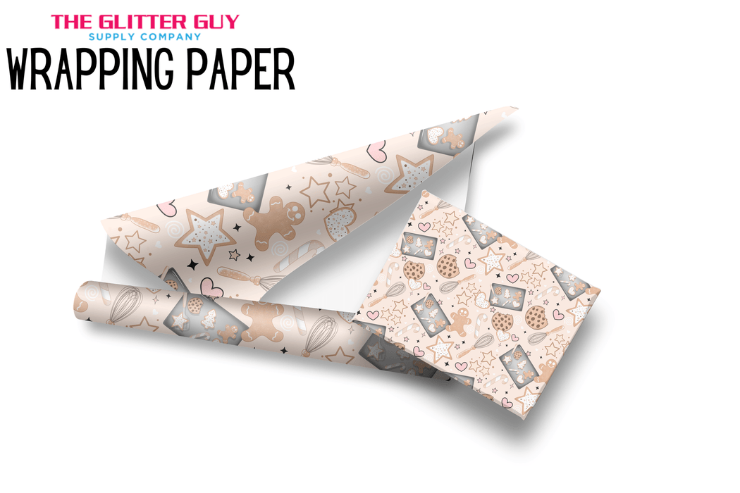 Wrapping Paper - Christmas Baking | Printed Vinyl from The Glitter Guy