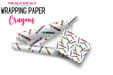 Wrapping Paper - Crayons | Printed Vinyl from The Glitter Guy