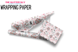 Wrapping Paper - Disco Christmas Ghosts | Printed Vinyl from The Glitter Guy