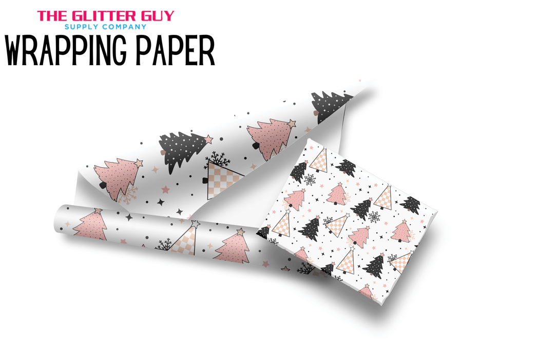 Wrapping Paper - Doodle Trees | Printed Vinyl from The Glitter Guy