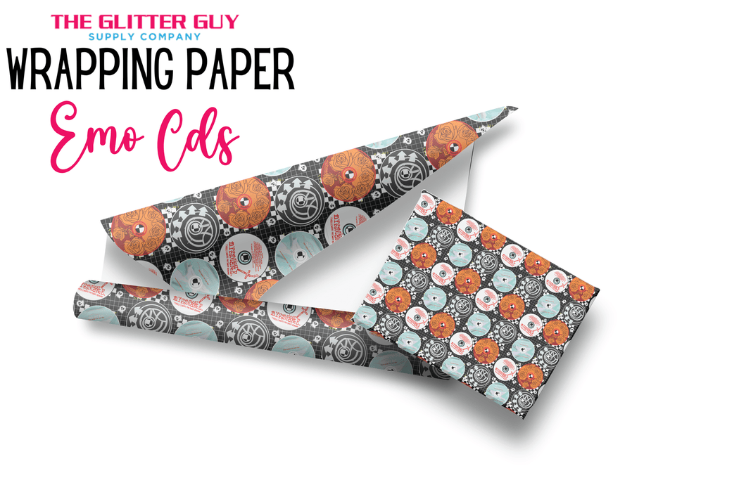Wrapping Paper - Emo Cds | Printed Vinyl from The Glitter Guy