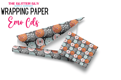Wrapping Paper - Emo Cds | Printed Vinyl from The Glitter Guy