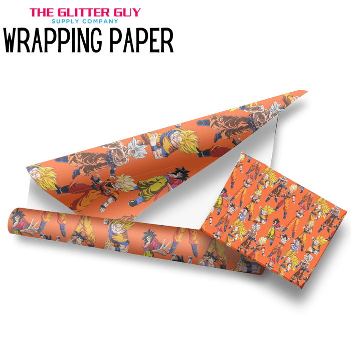 Wrapping Paper - Goku | Printed Vinyl from The Glitter Guy