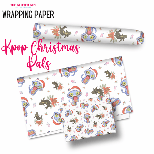 Wrapping Paper - K pop Christmas Pals | Printed Vinyl from The Glitter Guy
