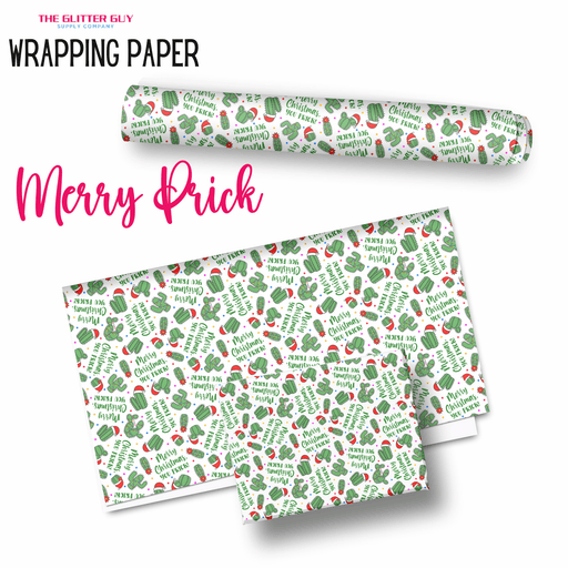 Wrapping Paper - Merry Prick | Printed Vinyl from The Glitter Guy