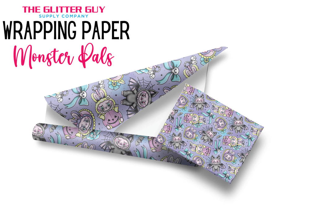 Wrapping Paper - Monster Pals | Printed Vinyl from The Glitter Guy