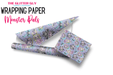 Wrapping Paper - Monster Pals | Printed Vinyl from The Glitter Guy