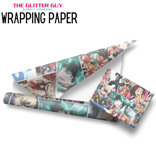 Wrapping Paper - My Hero Comic | Printed Vinyl from The Glitter Guy