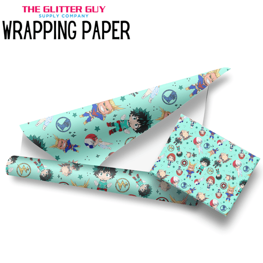 Wrapping Paper - My Hero Toon | Printed Vinyl from The Glitter Guy