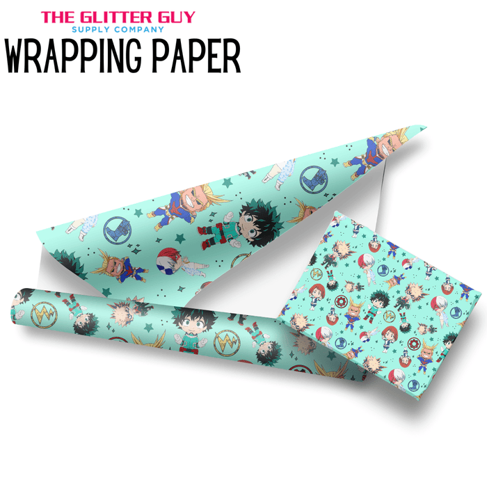 Wrapping Paper - My Hero Toon | Printed Vinyl from The Glitter Guy