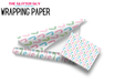 Wrapping Paper - Neon Candy Cane | Printed Vinyl from The Glitter Guy