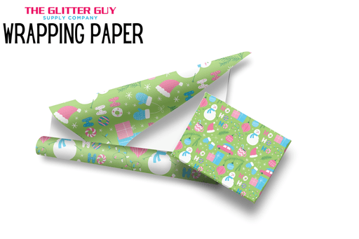 Wrapping Paper - Neon Christmas | Printed Vinyl from The Glitter Guy