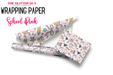 Wrapping Paper - School Pink | Printed Vinyl from The Glitter Guy