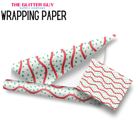 Wrapping Paper - Snack Cake Design | Printed Vinyl from The Glitter Guy