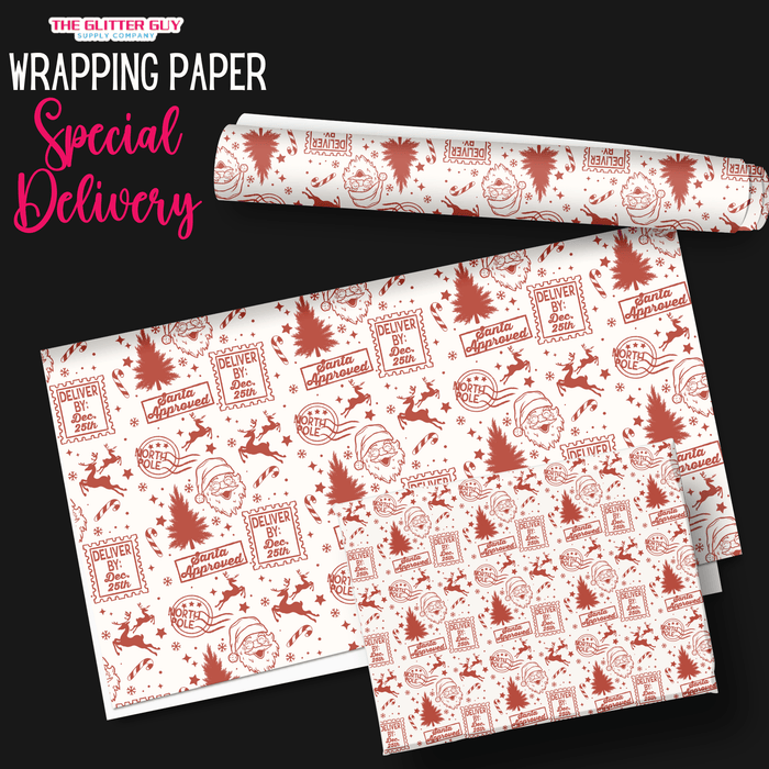 Wrapping Paper - Special Delivery | Printed Vinyl from The Glitter Guy