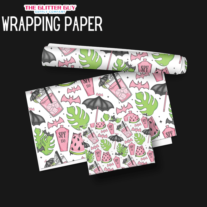 Wrapping Paper - Spooky Summer | Printed Vinyl from The Glitter Guy