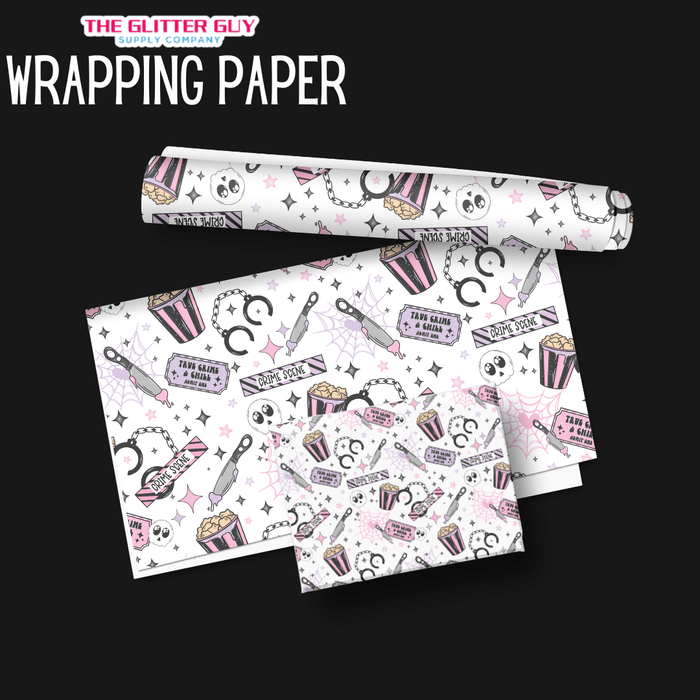 Wrapping Paper - True Crime & Chill | Printed Vinyl from The Glitter Guy