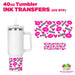 XOXO | 40oz Tumbler Wrap - Ink Transfers | UVDTF from The Glitter Guy