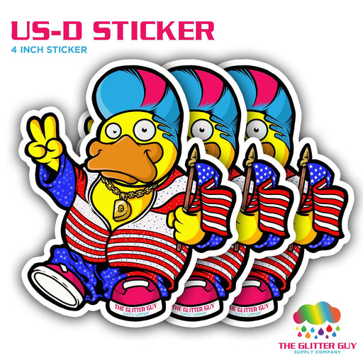 US D Sticker - The Glitter Guy