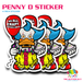 Penny D Sticker - The Glitter Guy