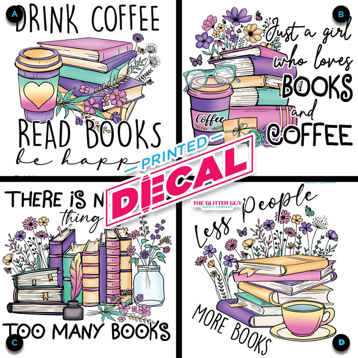 Printed Decal - Book Lovers