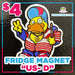 US D Fridge Magnet - The Glitter Guy
