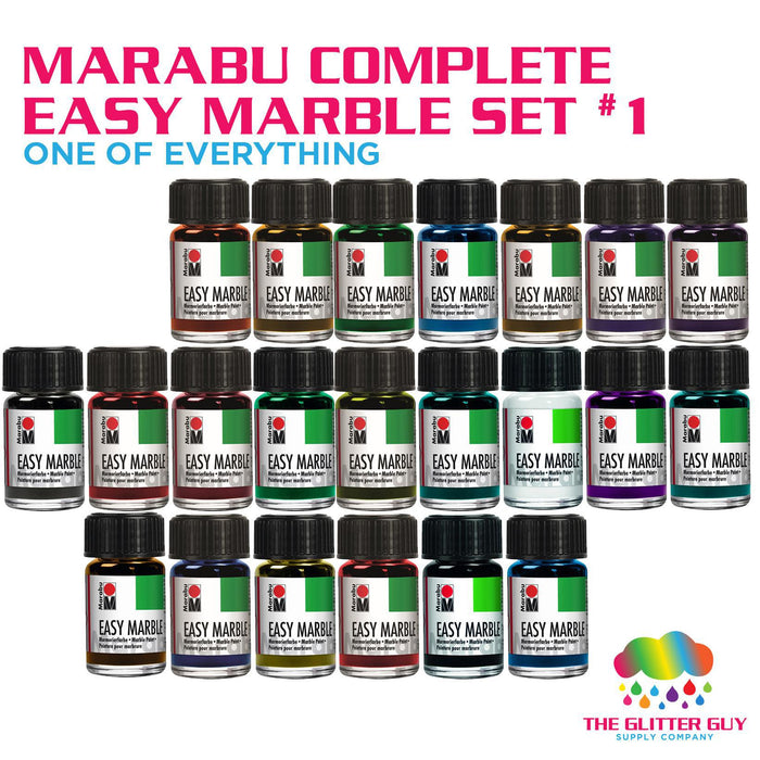 Marabu Complete Easy Marble Set 1 (One of Everything) - The Glitter Guy