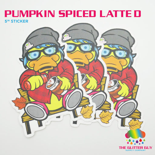 Pumpkin Spiced Latte D Sticker - The Glitter Guy