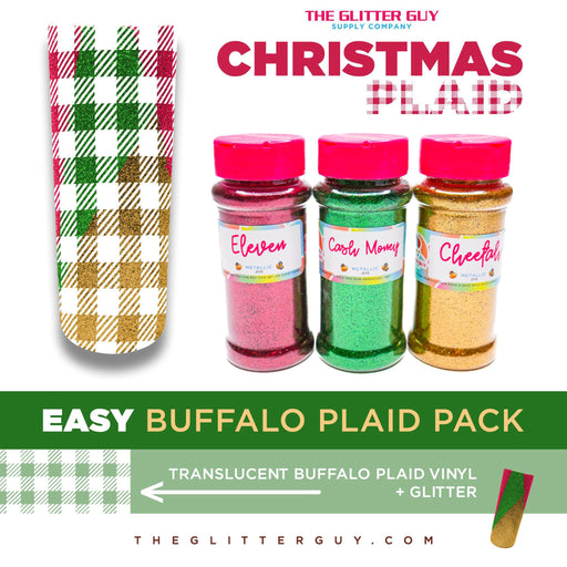 Easy Buffalo Plaid Pack (Christmas) - The Glitter Guy