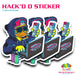 Hack'd D Sticker - The Glitter Guy