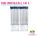 Stainless Steel Pen Ink Refills (12 Pack) - The Glitter Guy