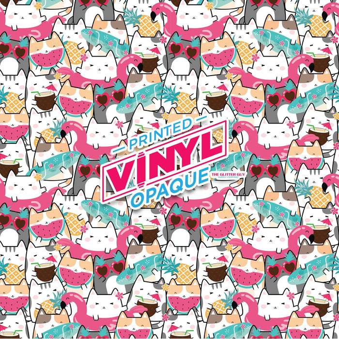 Printed Vinyl - Cool Cat Pals