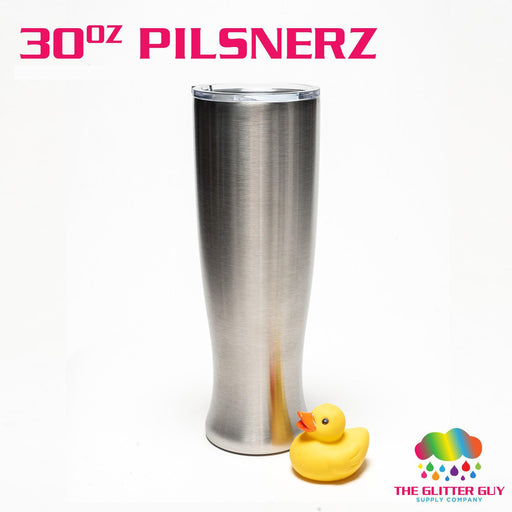 30 Oz Pilsner Stainless Steel Tumbler - The Glitter Guy