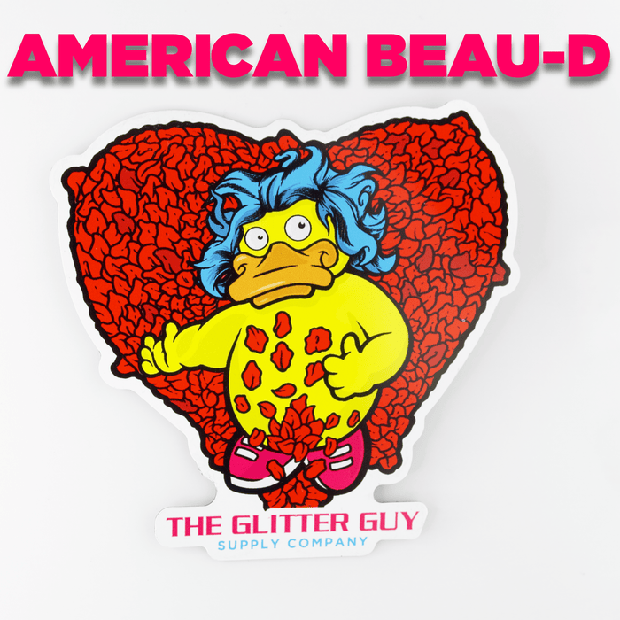 American Beau - D Sticker | Sticker from The Glitter Guy